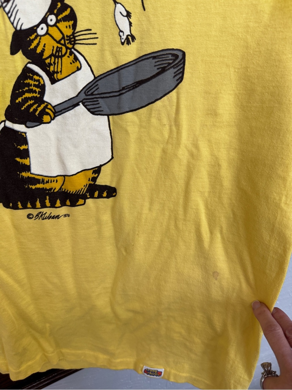 Vintage Rare Chef Cat B. Kliban Crazy Shirts Hawaii Tee - Picture 12 of 13